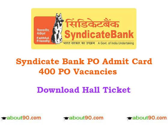 syndicate bank hall tickets