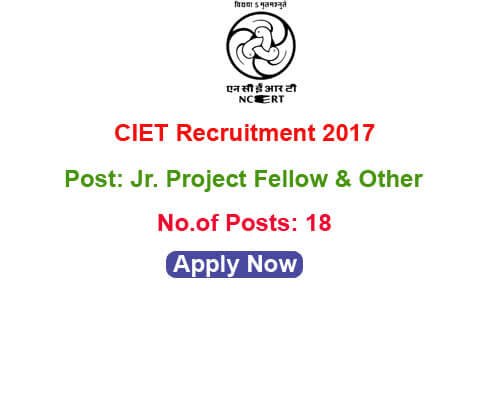 CIET Recruitment 2017